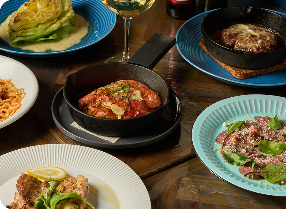 みんなで取り分けて楽しめるメニューがたくさん!